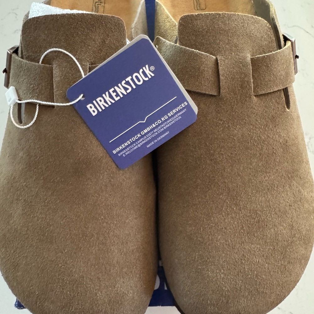 Birkenstock Tan Suede Loafers